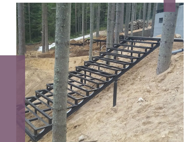 Монтаж металлических лестниц в Выборге от 13543 руб. 