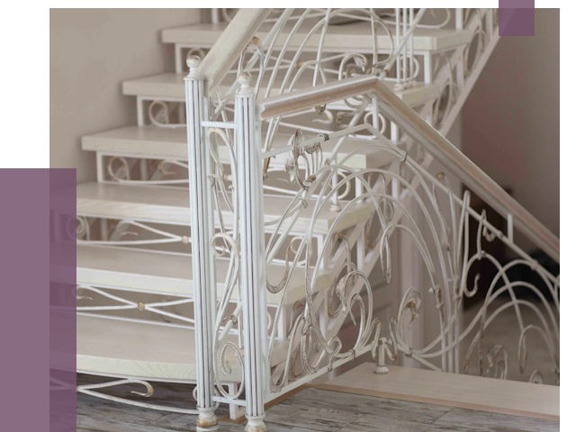 Изготовление кованых лестниц на заказ в Выборге от 86879 руб. | ПРОЛЁТ-Вбр