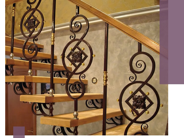 Изготовление кованых лестниц под ключ в Выборге