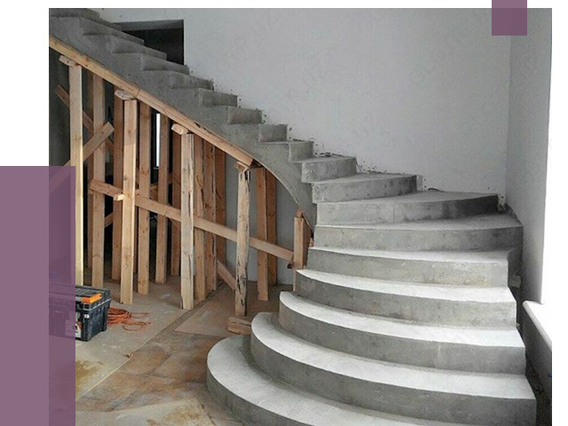 Изготовление бетонных лестниц под ключ в Выборге от 19931 руб. | ПРОЛЁТ-Вбр