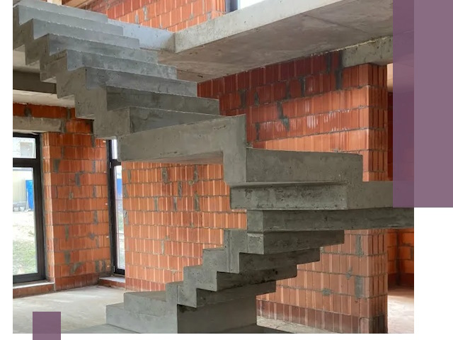 Изготовление бетонных лестниц под ключ в Выборге