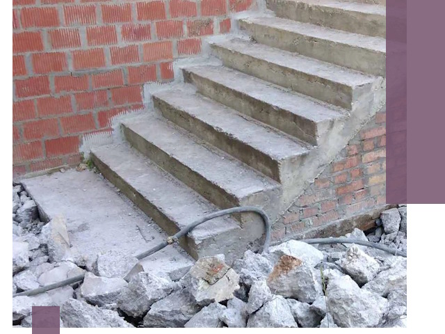 Демонтаж бетонных лестниц в Выборге: быстро и безопасно