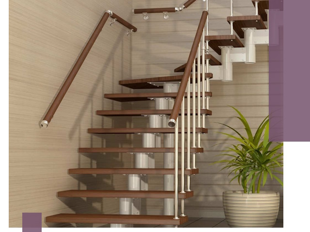 Изготовление модульных лестниц под ключ в Выборге