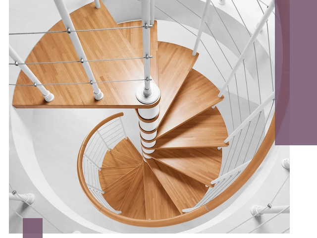 Изготовление винтовых лестниц под ключ в Выборге