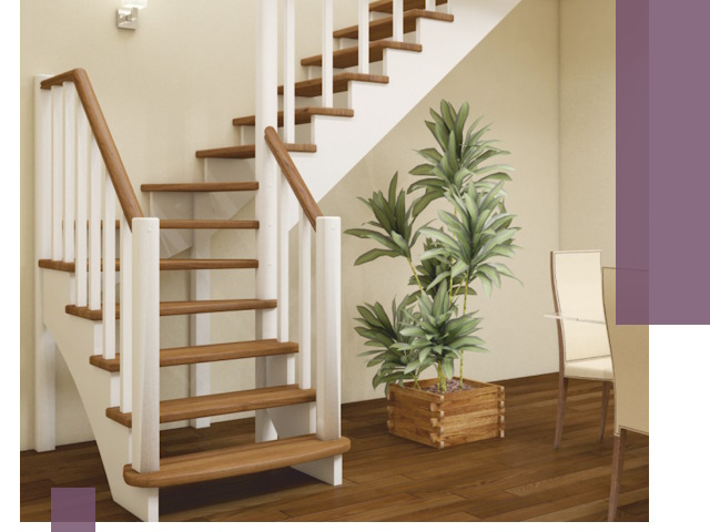 Г-образные лестницы под ключ в Выборге — изготовление и монтаж