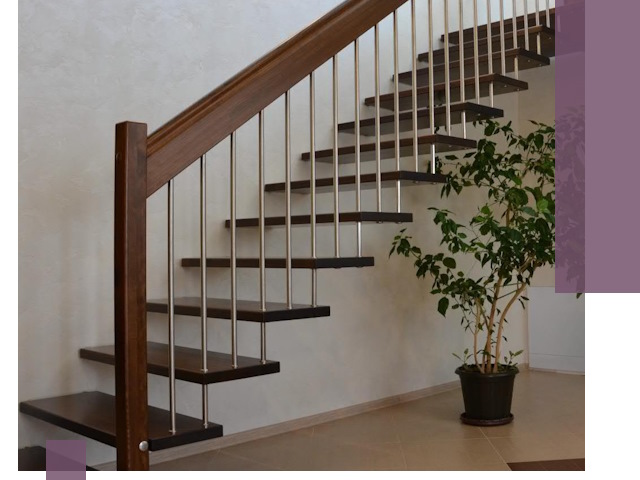 Лестницы на больцах под ключ в Выборге – изготовление и монтаж