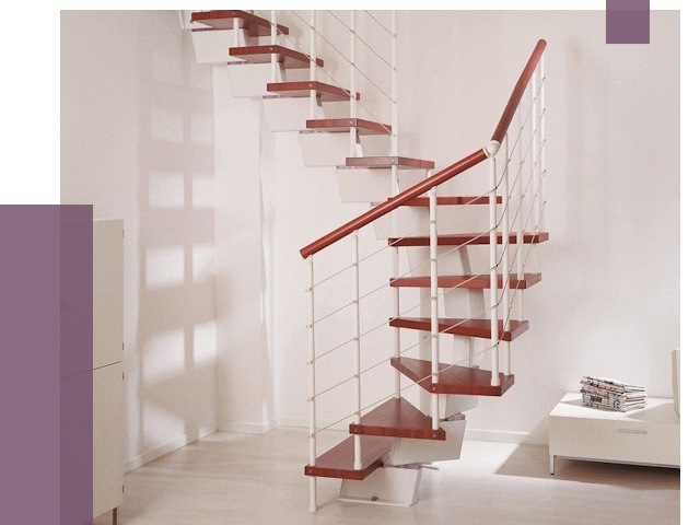 Изготовление лестниц на больцах в Выборге от 9710 руб. | ПРОЛЁТ-Вбр