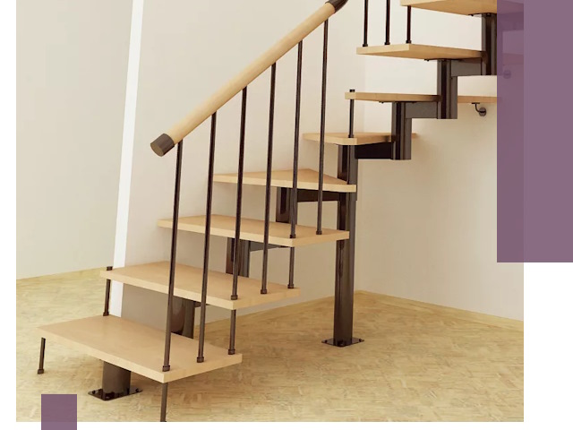 Монтаж лестниц на больцах в Выборге — быстро и надежно