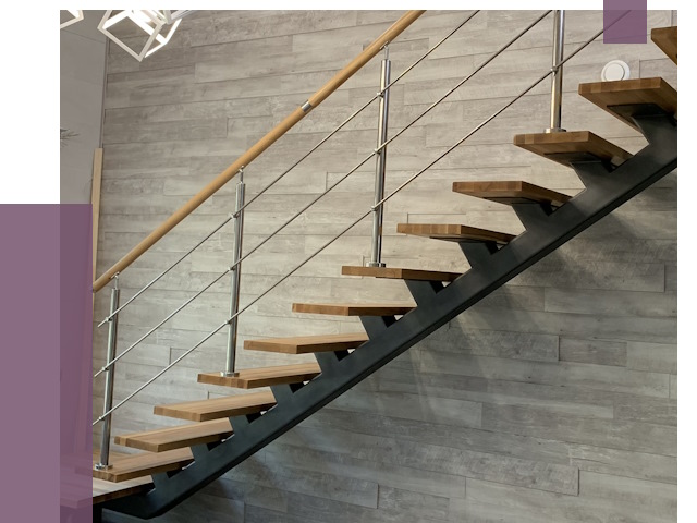 Изготовление лестниц на монокосоуре в Выборге от 76146 руб. 