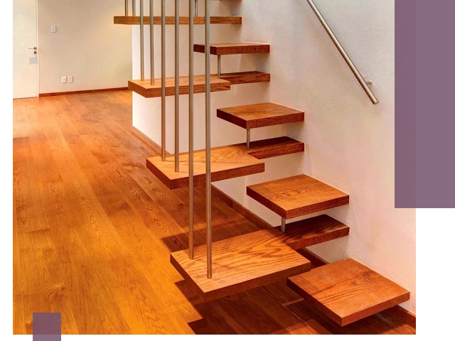 Лестницы «гусиный шаг» на заказ в Выборге для узких пространств