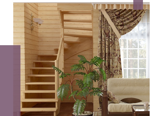 Лестницы для дачи в Выборге от 75891 руб.  | ПРОЛЁТ-Вбр