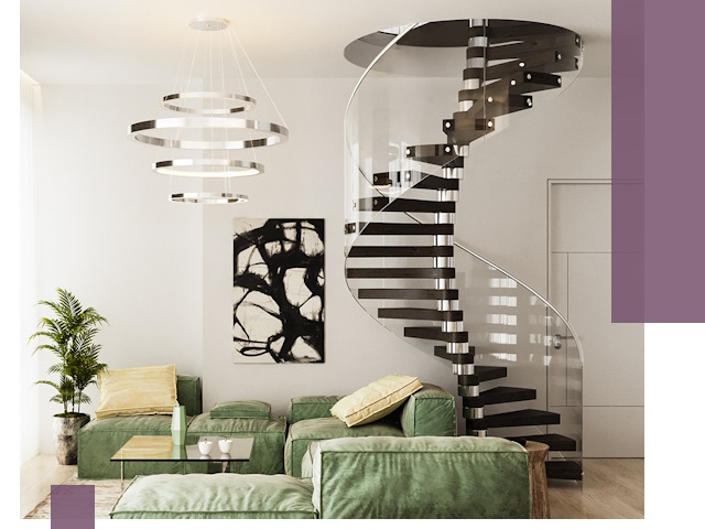 Лестницы для двухуровневой квартиры в Выборге — изготовление и монтаж