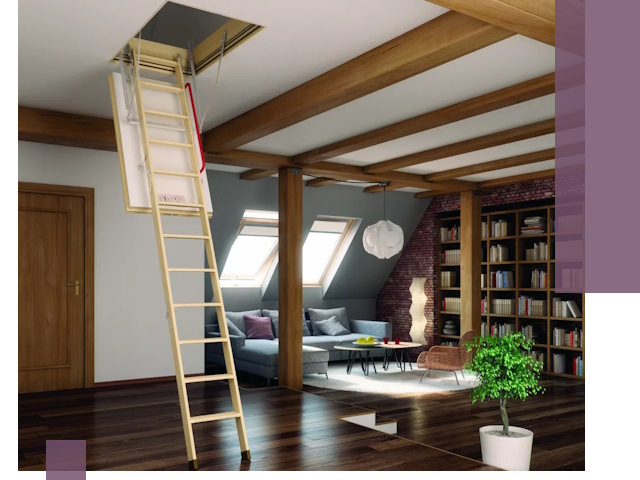 Чердачные лестницы под ключ в Выборге: изготовление и монтаж