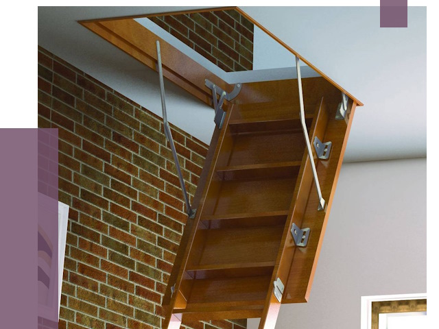 Установка чердачной лестницы в Выборге от 7819 руб. | ПРОЛЁТ-Вбр