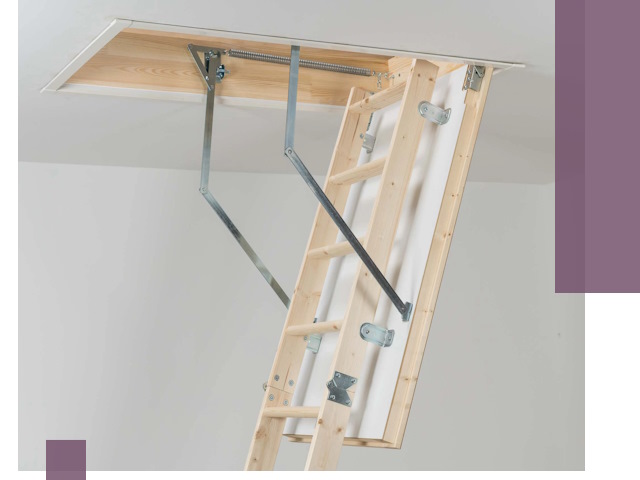 Установка чердачной лестницы под ключ в Выборге