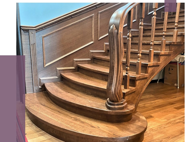 Дубовые лестницы под ключ в Выборге от 176312 руб. — ПРОЛЁТ-Вбр