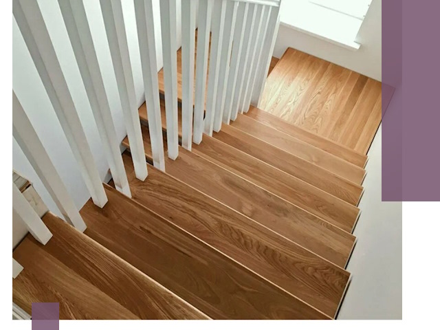 Лестницы из бука в Выборге: изготовление, монтаж и демонтаж