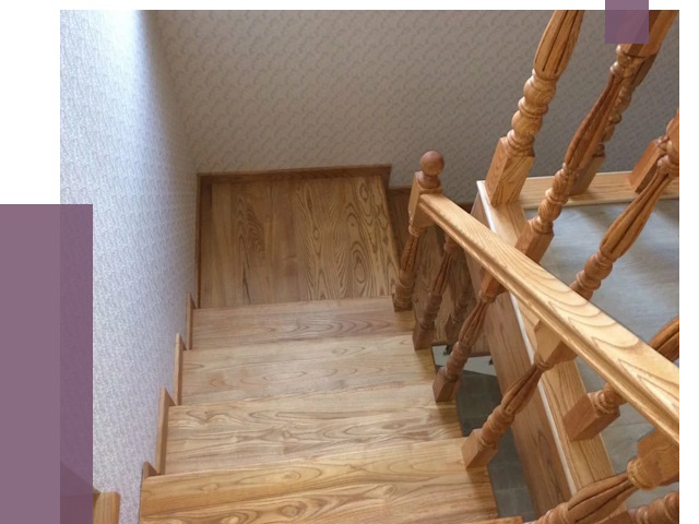 Сосновые лестницы в Выборге под ключ от 8075 руб.  | ПРОЛЁТ-Вбр