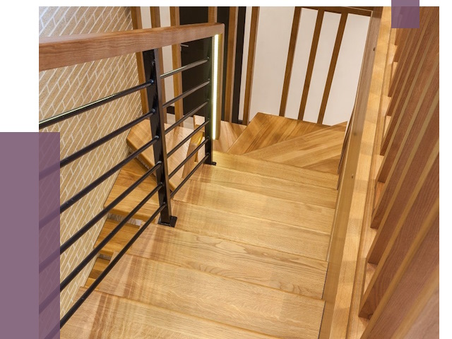 Лестницы из ясеня в Выборге под ключ от 10017 руб. 