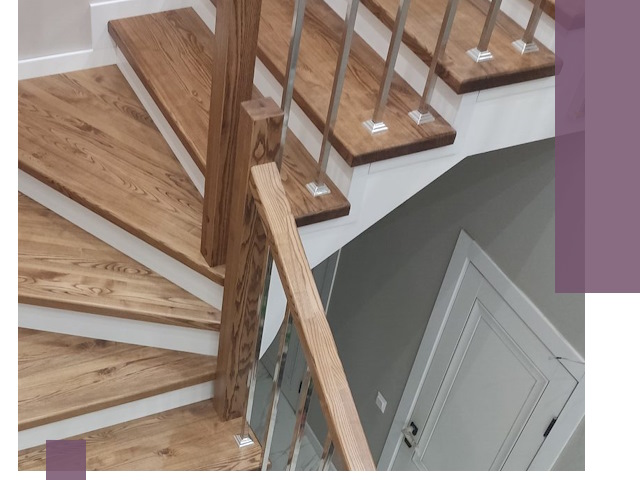 Обшивка металлических лестниц под ключ в Выборге