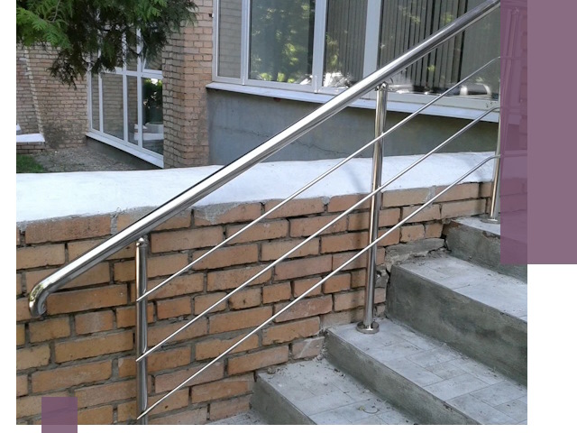 Перила из нержавеющей стали высокого качества в Выборге