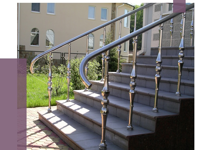 Перила для крыльца в Выборге от 10732 руб. — монтаж ПРОЛЁТ-Вбр