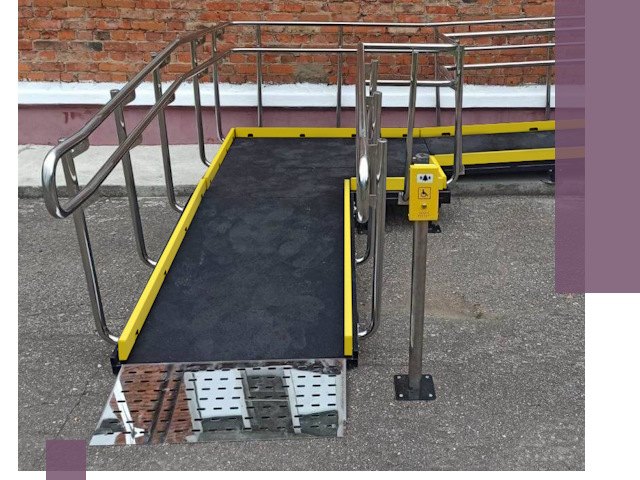 Изготовление наклонных пандусов для инвалидов в Выборге