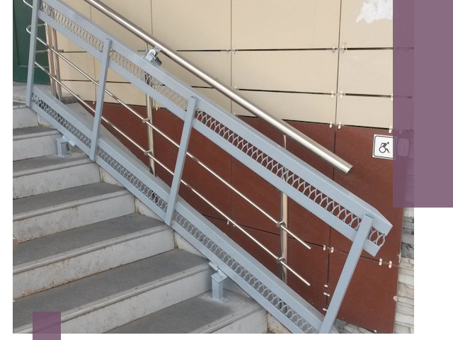 Изготовление откидных пандусов под ключ в Выборге