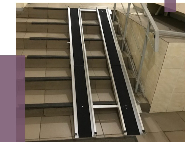 Установка пандуса в подъезд в Выборге от 7972 руб. под ключ | ПРОЛЁТ-Вбр