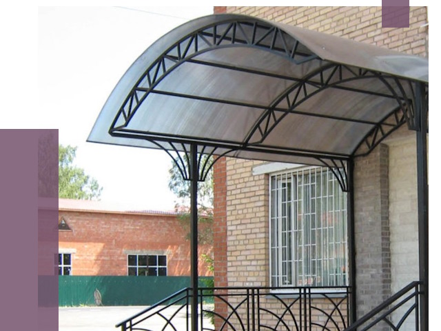 Металлические навесы и козырьки в Выборге от 12776 руб.