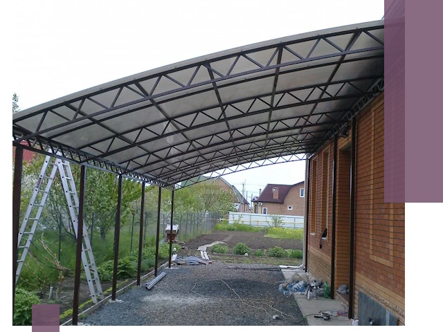 Профессиональный монтаж навесов под ключ в Выборге