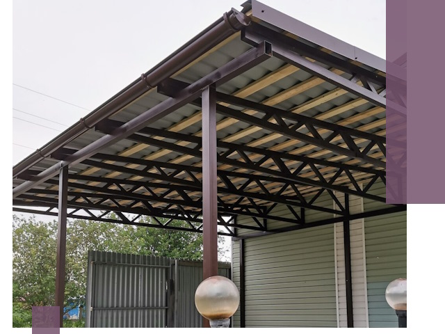 Навесы под ключ в Выборге: изготовление, монтаж и гарантия