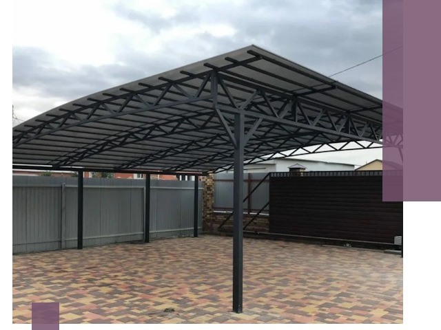 Недорогие навесы под ключ в Выборге — изготовление и монтаж