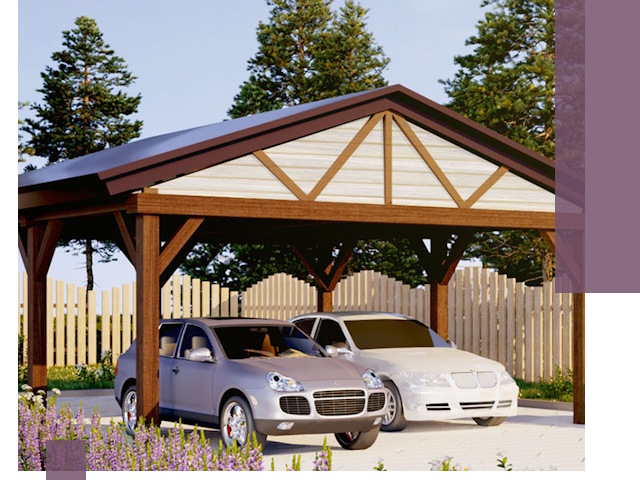 Навесы для автомобиля в Выборге — изготовление и монтаж