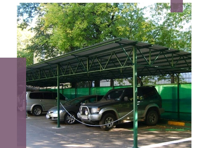 Навесы для парковки в Выборге от 80235 руб. заказать | ПРОЛЁТ-Вбр