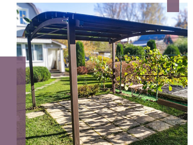 Навесы для дачи в Выборге от 12725 руб. под ключ — ПРОЛЁТ-Вбр