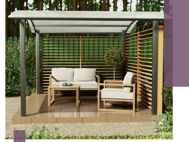 Навесы для дачи в Выборге: изготовление, монтаж и демонтаж