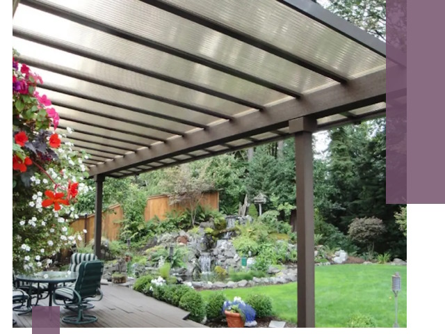 Навесы из поликарбоната под ключ в Выборге быстро и надёжно