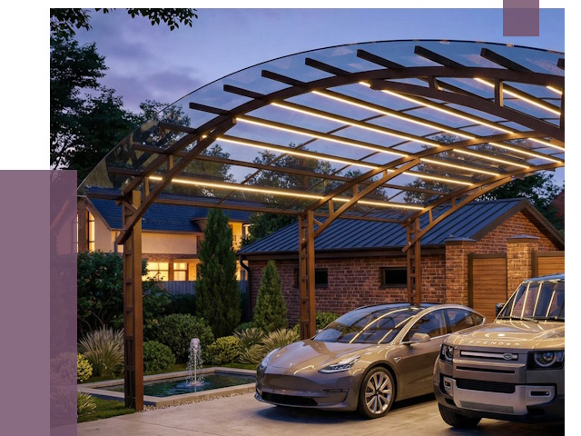 Металлические навесы в Выборге от 12674 руб. под ключ — ПРОЛЁТ-Вбр