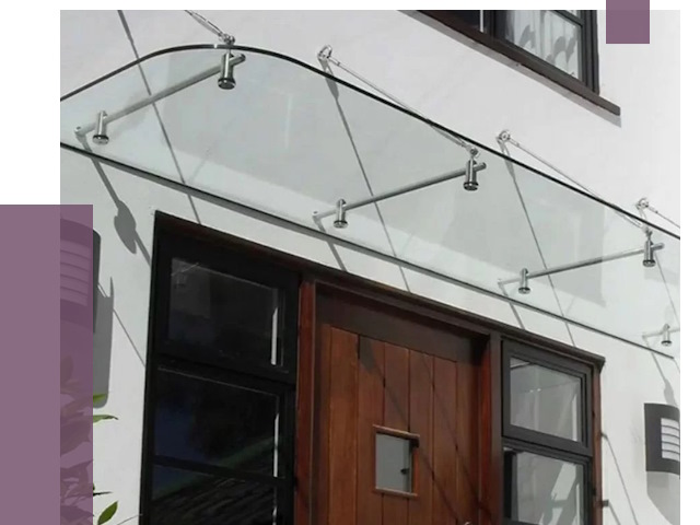 Стеклянные козырьки в Выборге от 18909 руб. | ПРОЛЁТ-Вбр