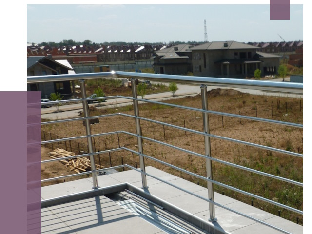 Парапеты из нержавеющей стали в Выборге от 7972 руб. за м² | ПРОЛЁТ-Вбр