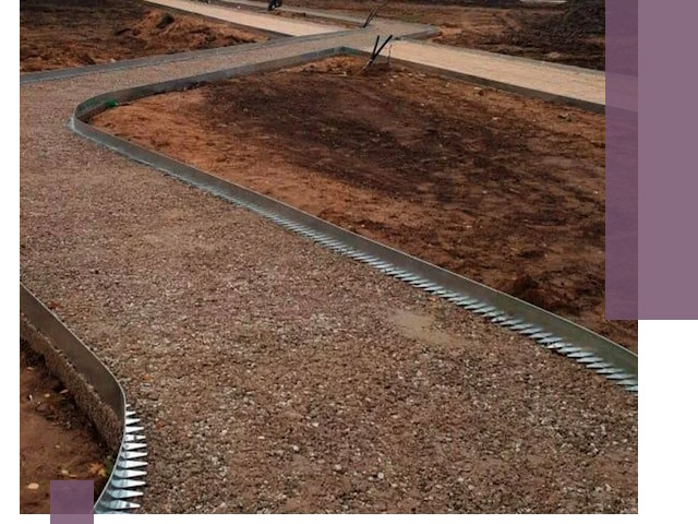 Металлические бордюры под ключ в Выборге — изготовление и монтаж