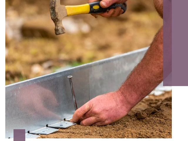 Монтаж металлических бордюров в Выборге быстро и качественно