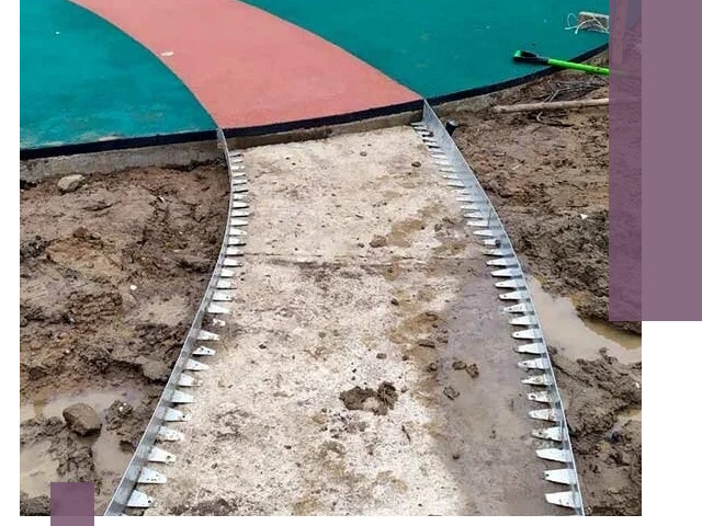 Металлические бордюры для дорожек в Выборге — монтаж и изготовление