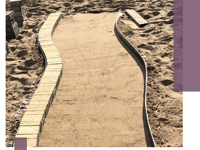 Металлические бордюры для тротуаров в Выборге — прочные и долговечные