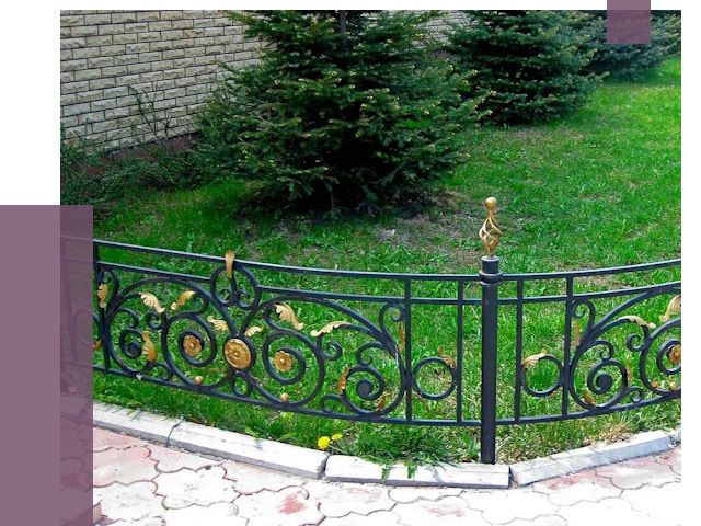 Кованые газонные ограждения в Выборге от 7615 руб. — ПРОЛЁТ-Вбр