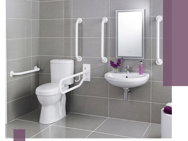 Поручни для санузлов в Выборге: установка, ремонт и монтаж